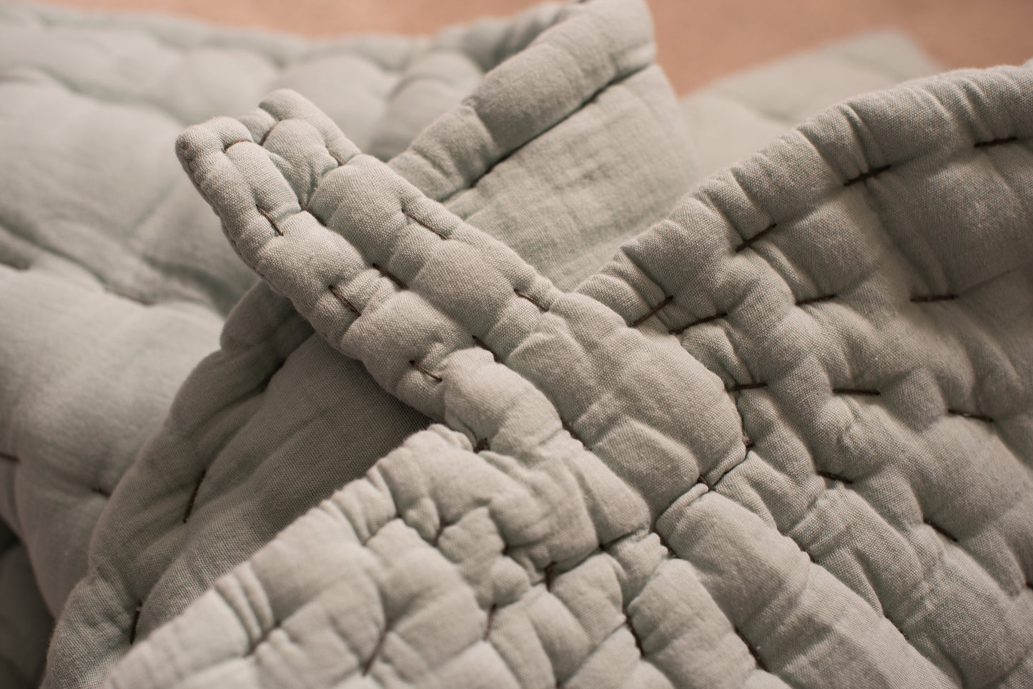 Hand Sewn Leaf Baby Play Mat, 100% Organic Cotton Lining