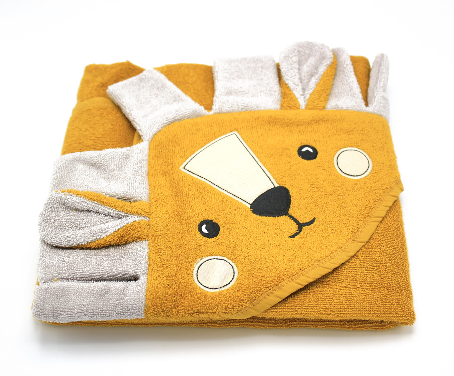 100% Organic Cotton Hooded Baby Bath Towel