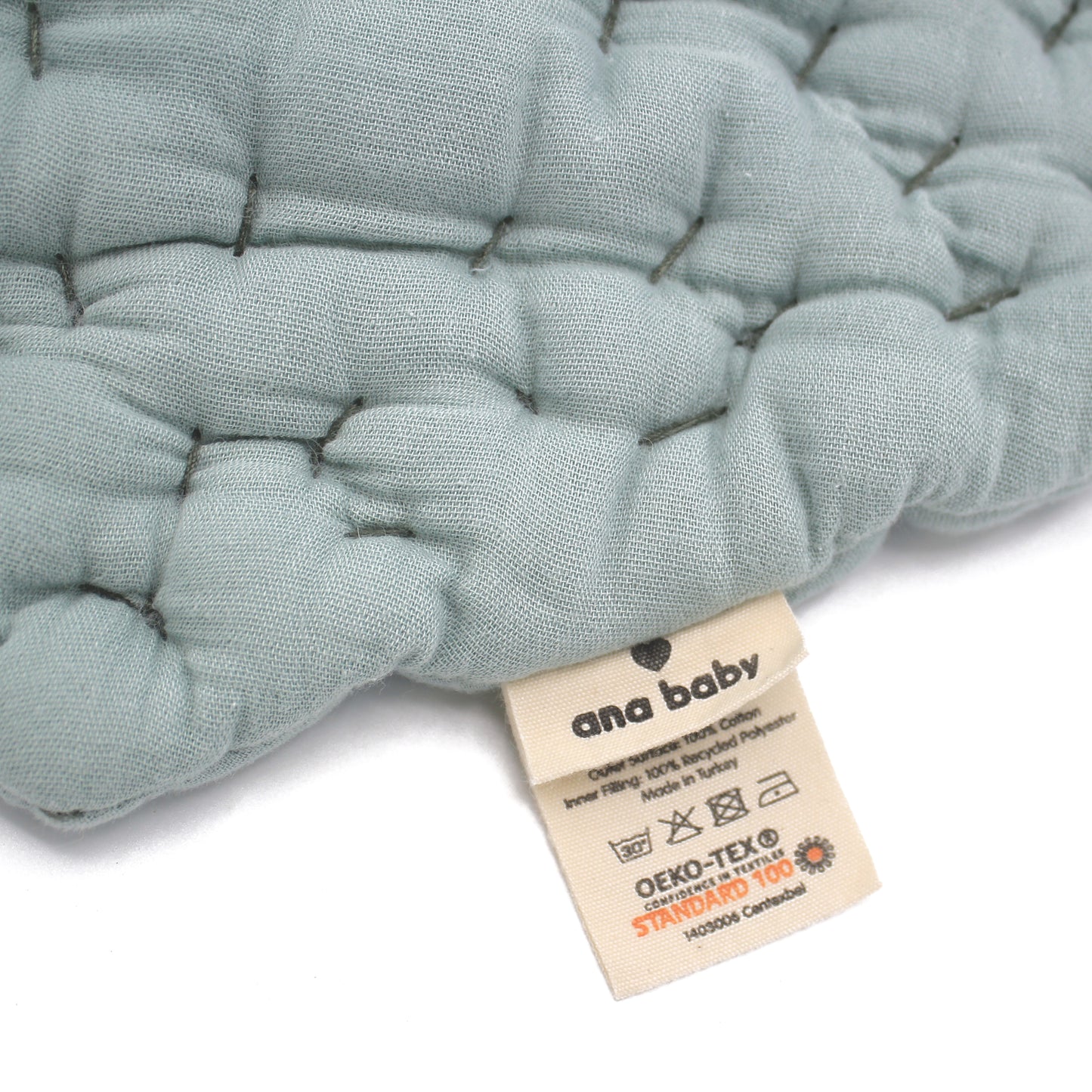 Hand Sewn Leaf Baby Play Mat, 100% Organic Cotton Lining