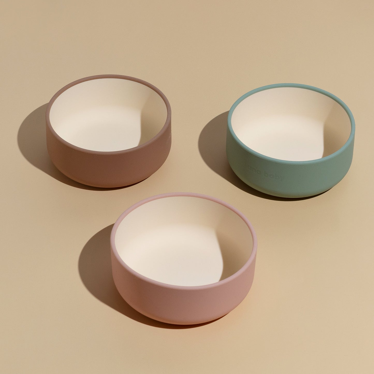 Silicone Bowls in Pastel Colours (Pack of 3) ana baby