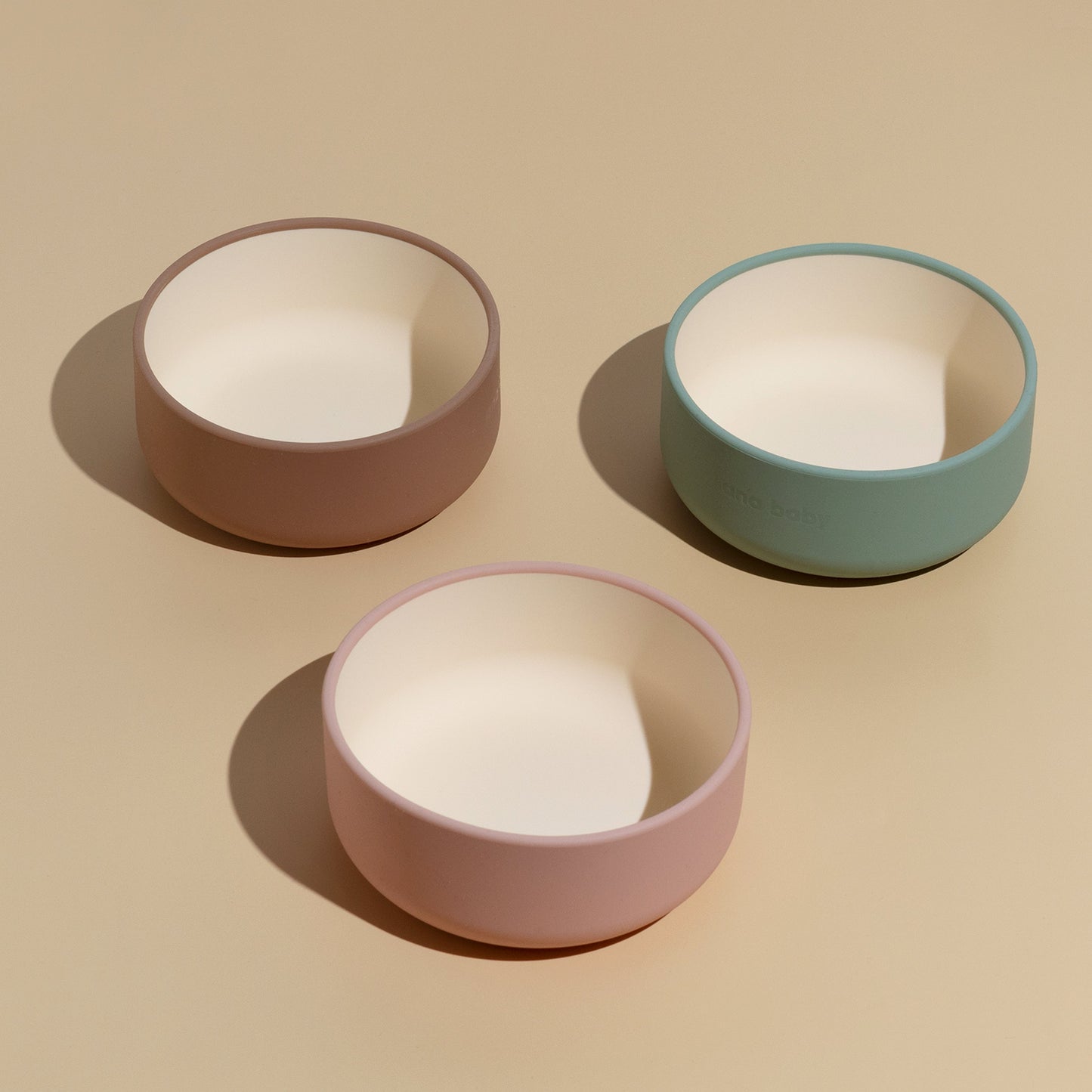 Silicone Bowls in Pastel Colours (Pack of 3)  ana baby   