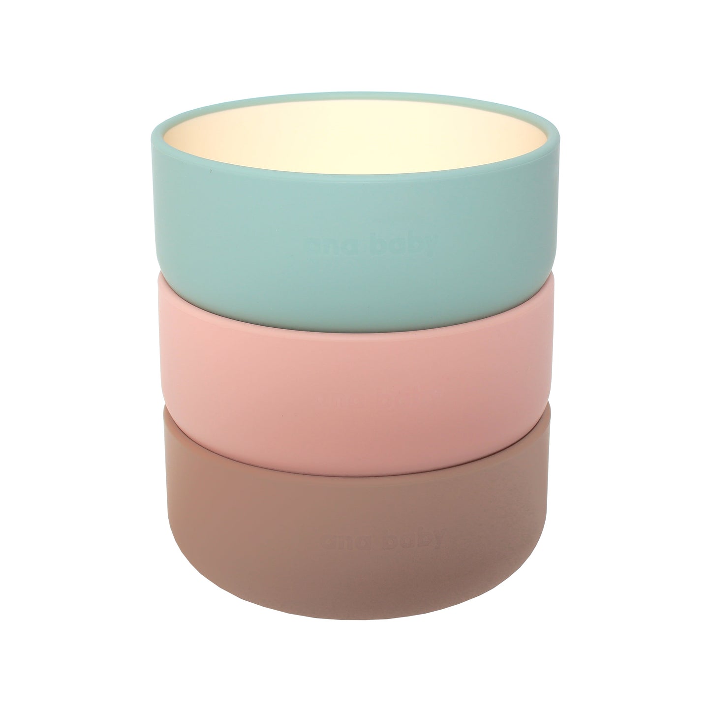 Silicone Bowls in Pastel Colours (Pack of 3) ana baby