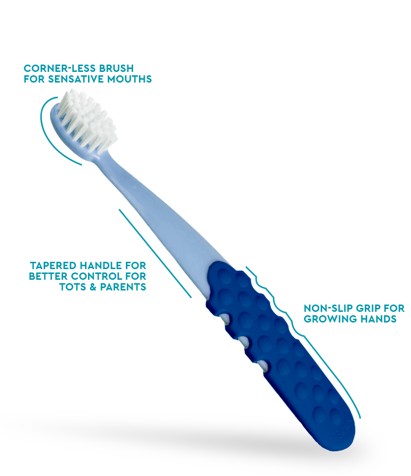 Radius Totz Plus Brush (3 Years +) Radius Blue w/ Navy Grip