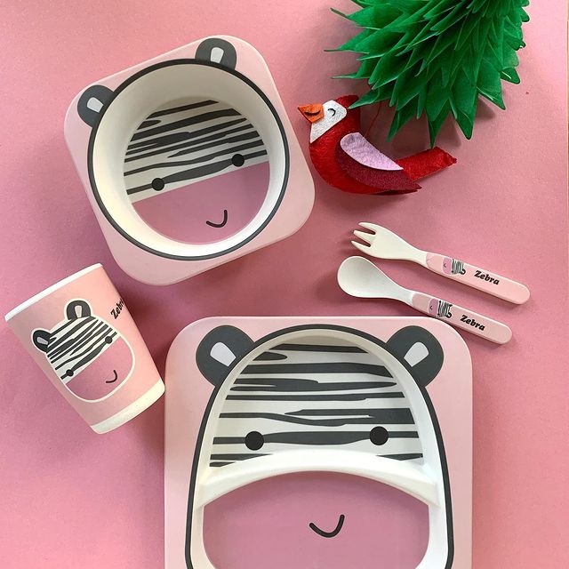 Bamboo baby dinner set best sale