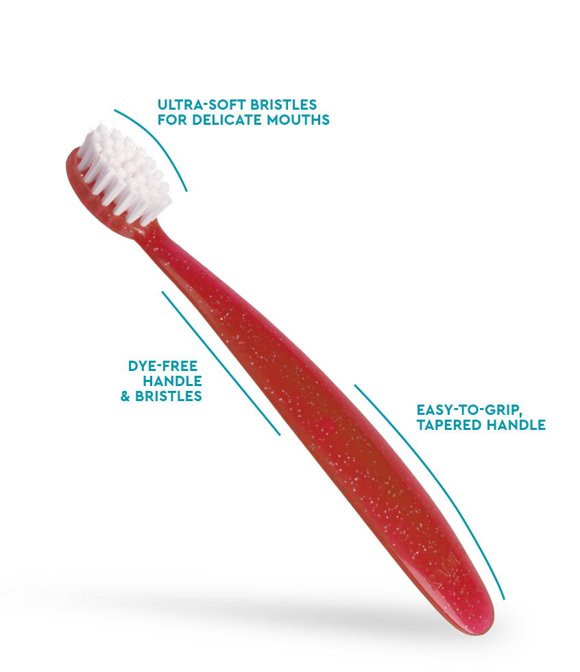 Radius Toothbrush, Totz Brush 18 Months+ (Assorted Colours) Toothbrush Radius Coral  